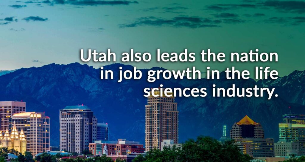 Image of Salt Lake City for article on genomics market.
