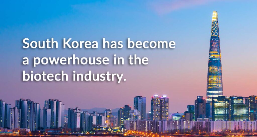 Image of Seoul, South Korea for article on Korean biotech.