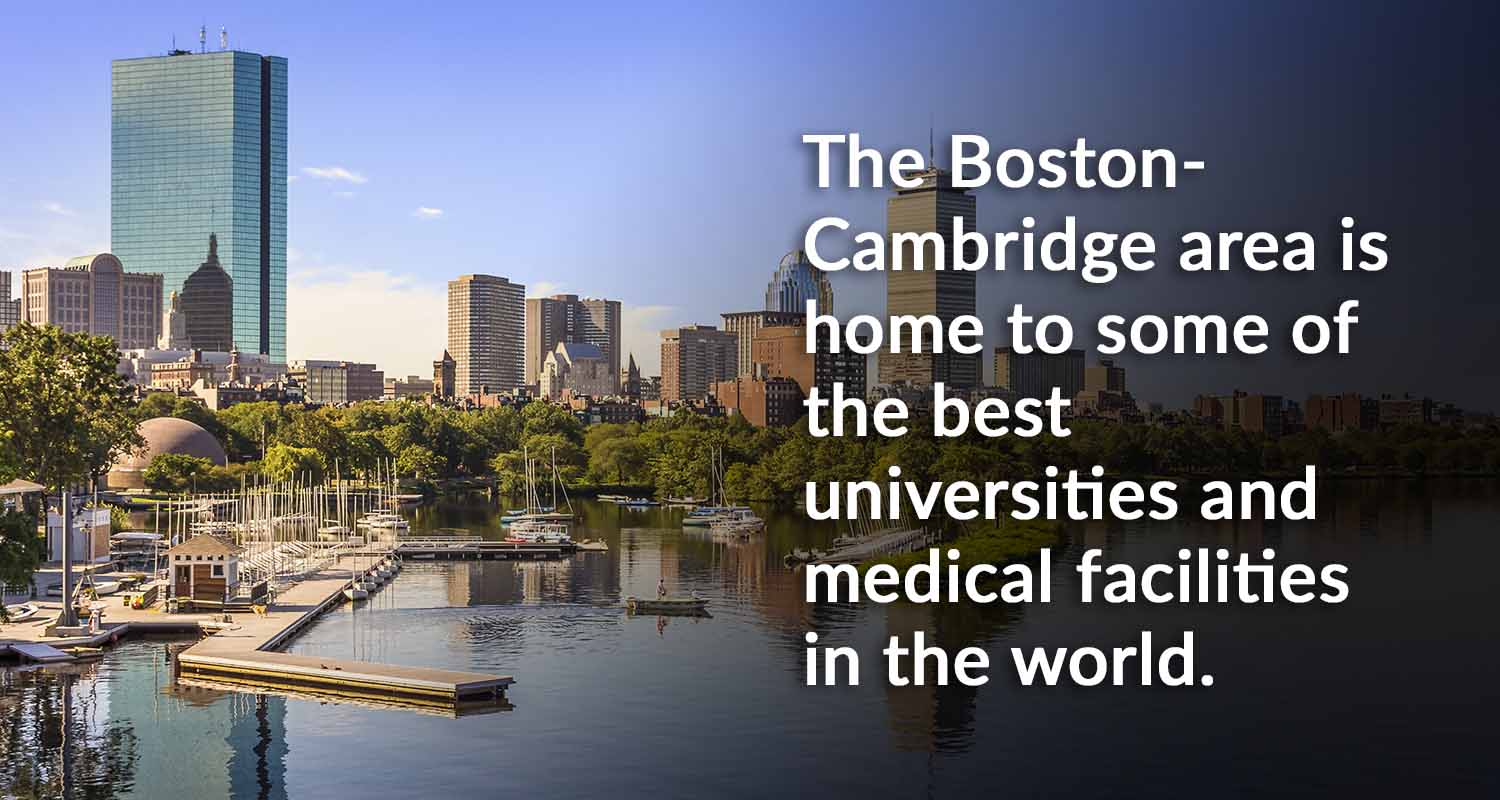 Biopharma has a major presence in the Boston-Cambrige area.