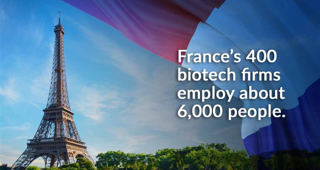 Image of Eiffel Tower for article on biotech jobs.