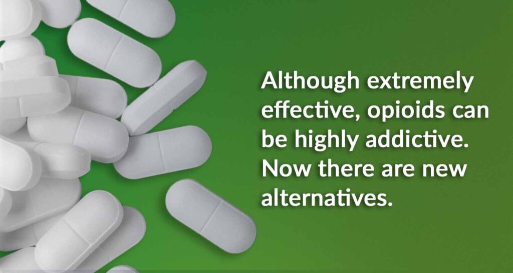 Image of pills for article on opioid alternatives.